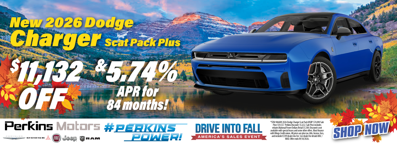 New 2026 Dodge Charger Scat Pack Plus $11,132 Off and 5.74% for 84 months